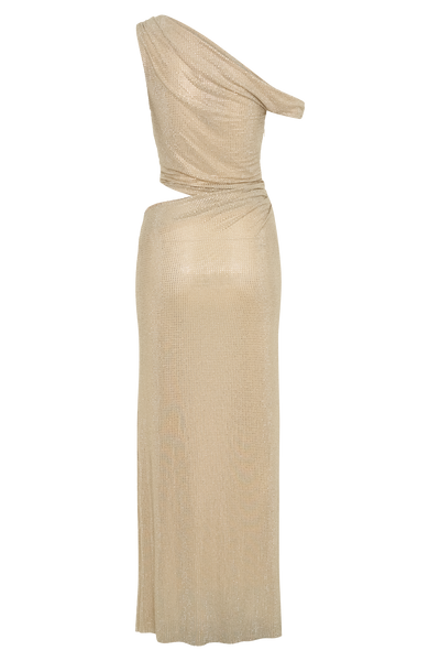 Diamante Ally One Shoulder Maxi Dress