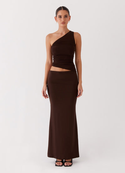 Leniora One Shoulder Maxi Dress
