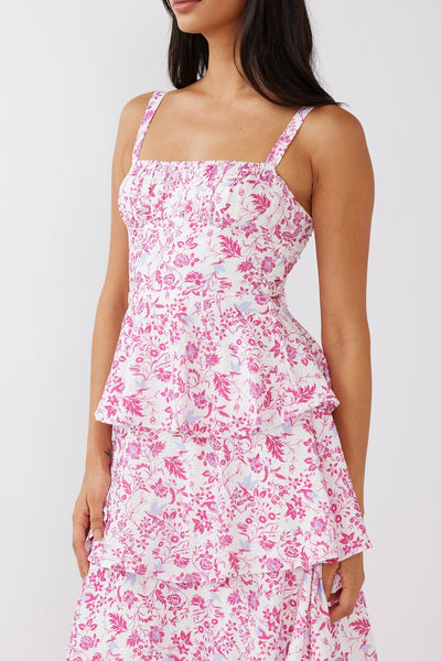 Mathilda Midi Floral Dress